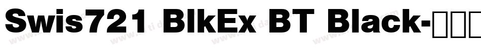 Swis721 BlkEx BT Black字体转换